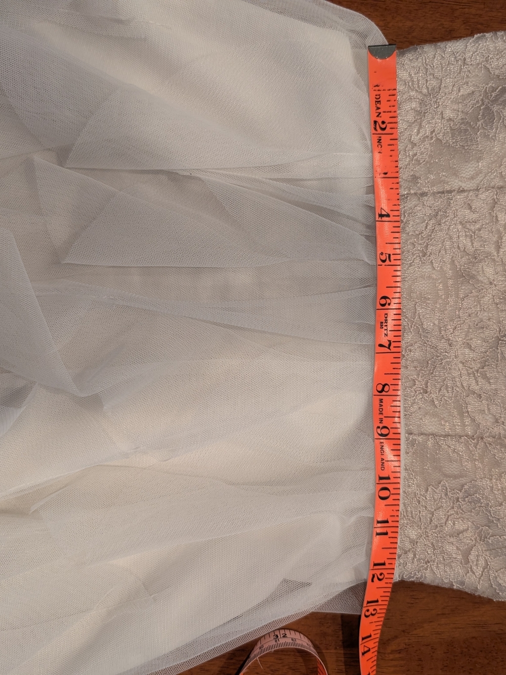 Teeze Me Blush Lace & Ivory Ruffle Cocktail Dress, Size 3 - Picture 9 of 10